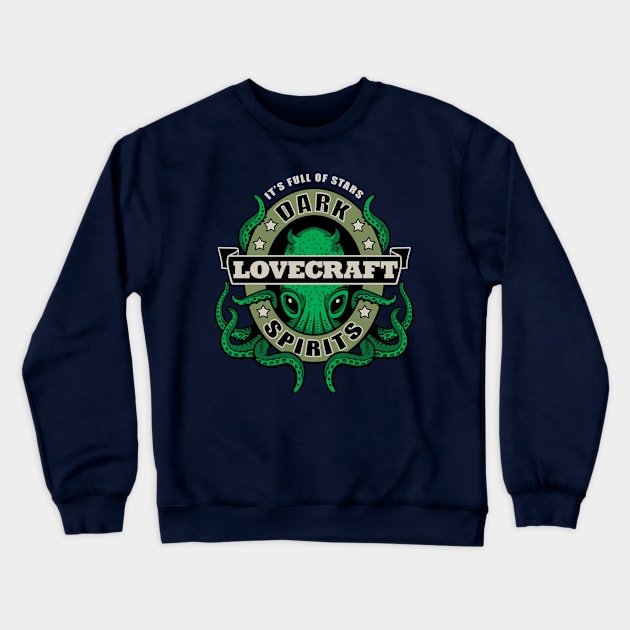 Lovecraft Dark Spirits Crewneck Sweatshirt by rebekie.b